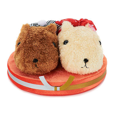 カピバラさん＆ホワイトさん 和装WEDDINGぬいぐるみ