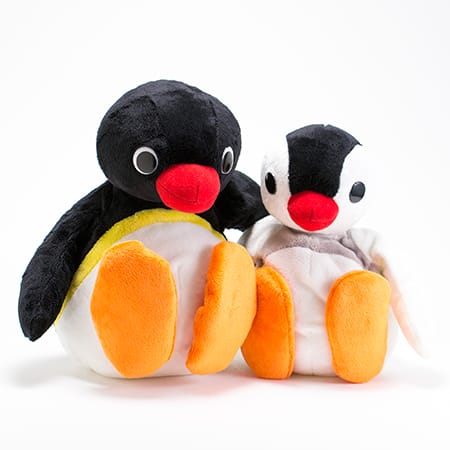 ピングーとピンガのぬいぐるみ