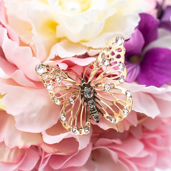 【アートフラワー 】シフォンメリアフラワー＋キラキラHAPPYBOX電報