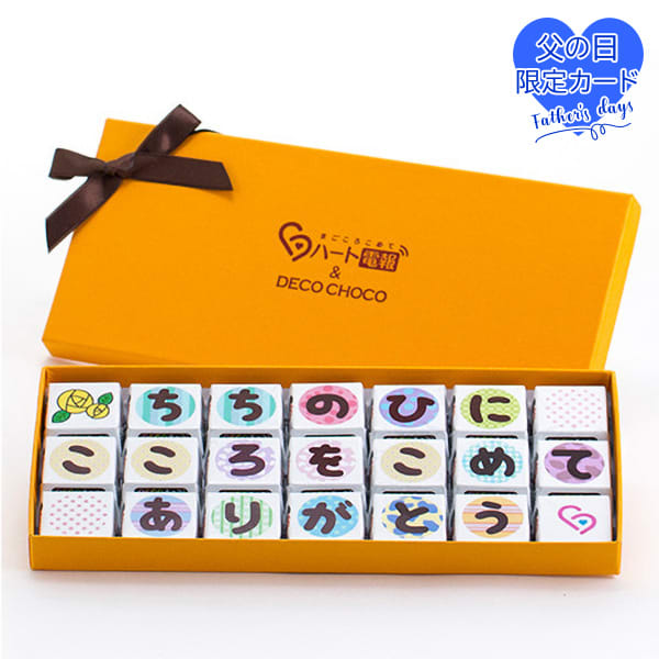 ちちのひに こころをこめて ありがとう