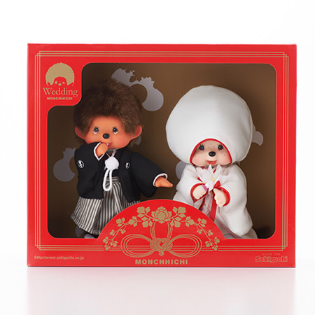 白無垢姿のモンチッチ