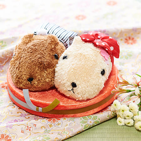 カピバラさん＆ホワイトさん 和装WEDDINGぬいぐるみ