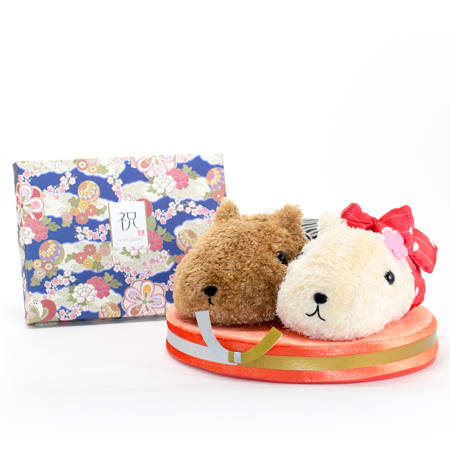 カピバラさん＆ホワイトさん 和装WEDDINGぬいぐるみ