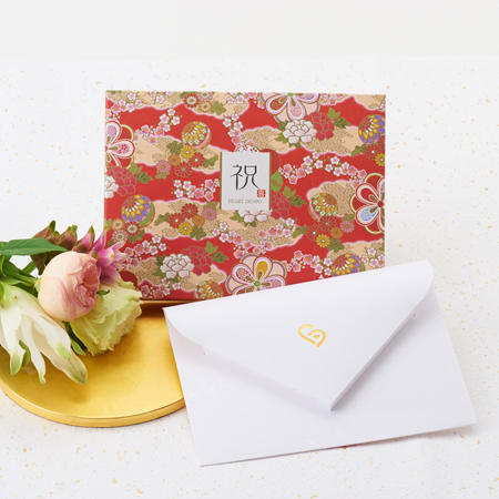 和風HAPPYBOX電報 花手鞠 茜