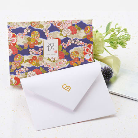 和風HAPPYBOX電報 花手鞠 藍