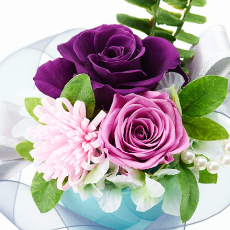 プリザーブド供花メモリアルポット 詩杯型