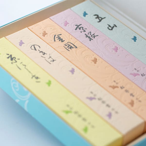 お悔やみ電報 そよかぜ 京線香「こころか」５種セット