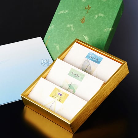 お線香「おぼろ・かすみ・灯花 蜜蝋入り」セット