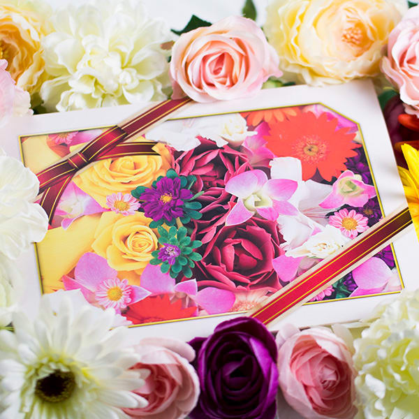 【母の日用】ハート電報 フラワーボックス