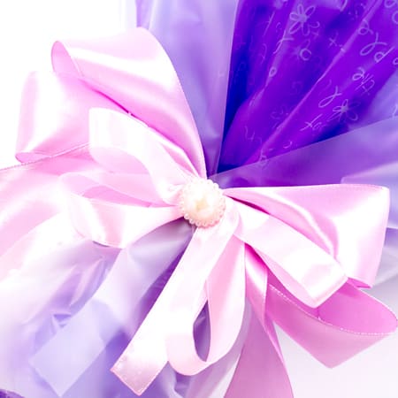 ちっちゃなくまのマスコットが花束になっています。