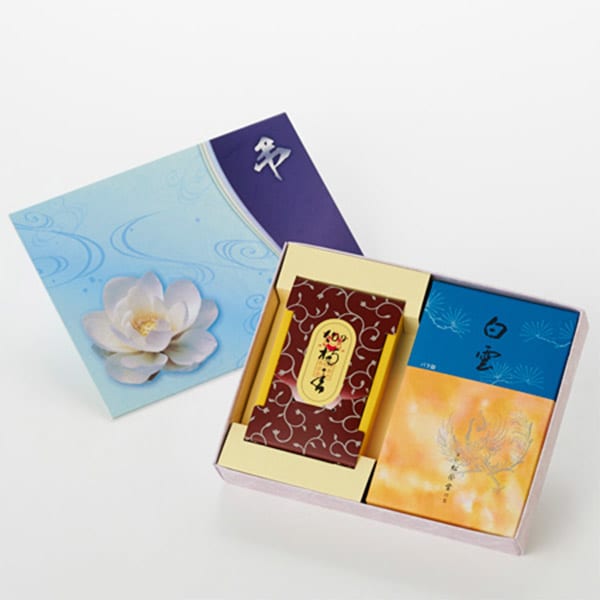 お焼香とお線香「白雲・伽楠香」セット