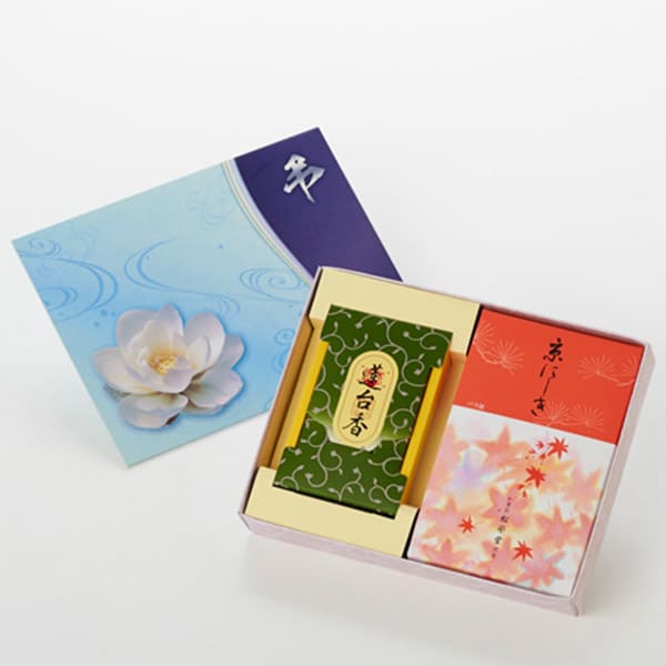 お焼香とお線香「京にしき・蓮台香」セット