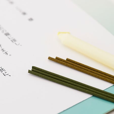 京線香「京桜・のきば・灯花 蜜蝋入り」桐箱セット