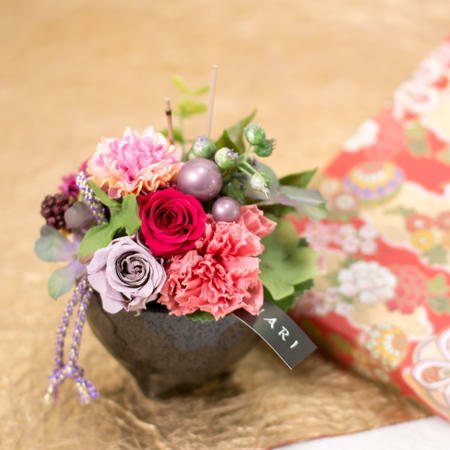 〈HANARI〉かんざし小鉢 レッド