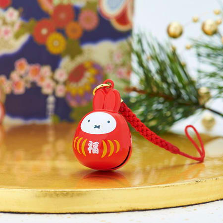 ミッフィー 福だるま根付け鈴