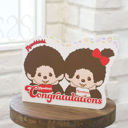 なかよしモンチッチを縁取ったカット台紙