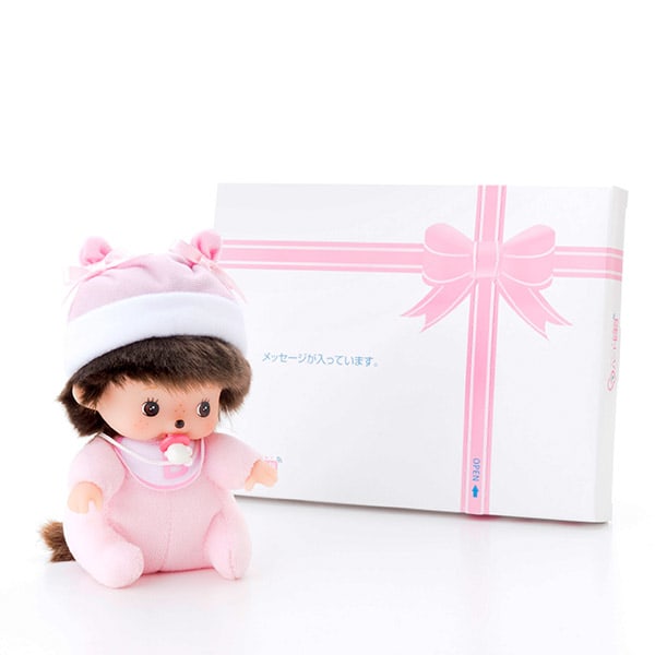 お座りポーズのベビチッチちゃん+ドキドキHAPPYBOX電報