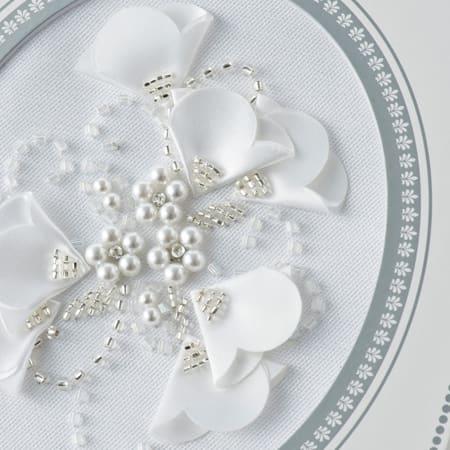 刺繍電報 パールビーズ