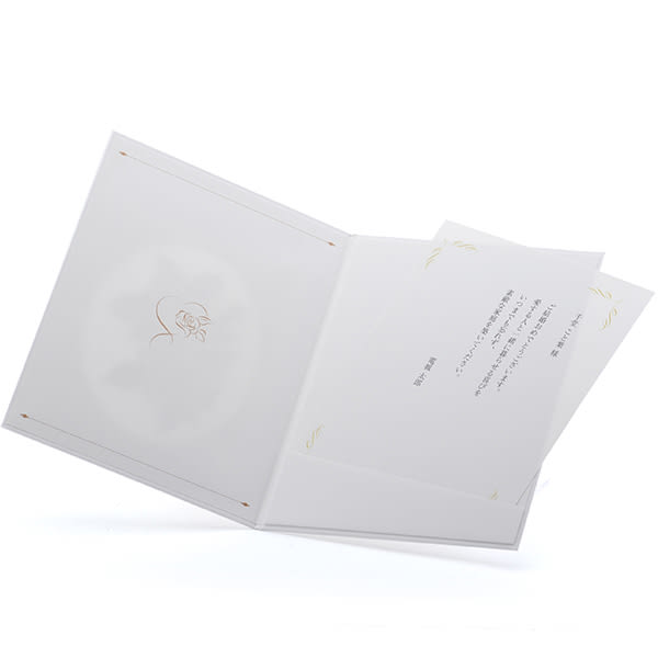 刺繍電報 ローズゴールド