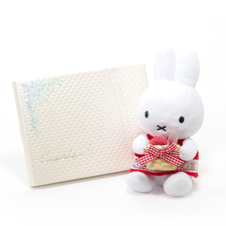 ミッフィーズガーデン 赤いギフトぬいぐるみ