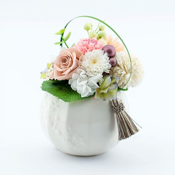 お悔やみ電報 水面（みなも）プリザーブド供花 望郷