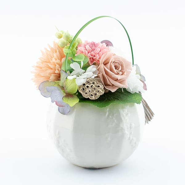 お悔やみ電報 水面（みなも）プリザーブド供花 望郷