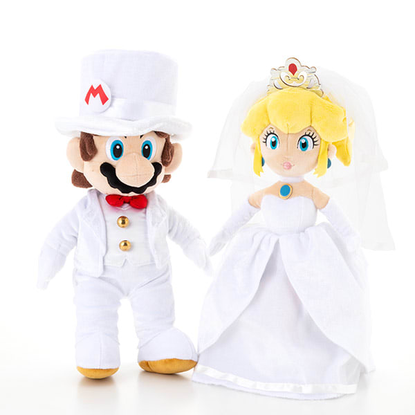 マリオ＆ピーチ姫 ウェディングぬいぐるみ