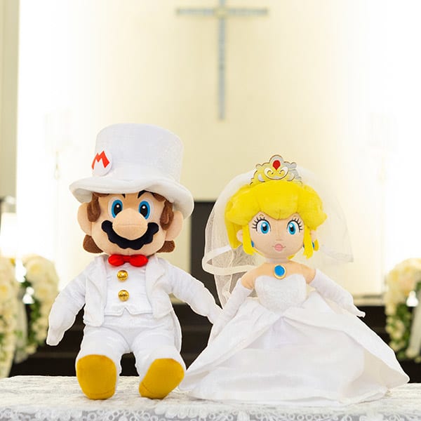 マリオ＆ピーチ姫 ウェディングぬいぐるみ