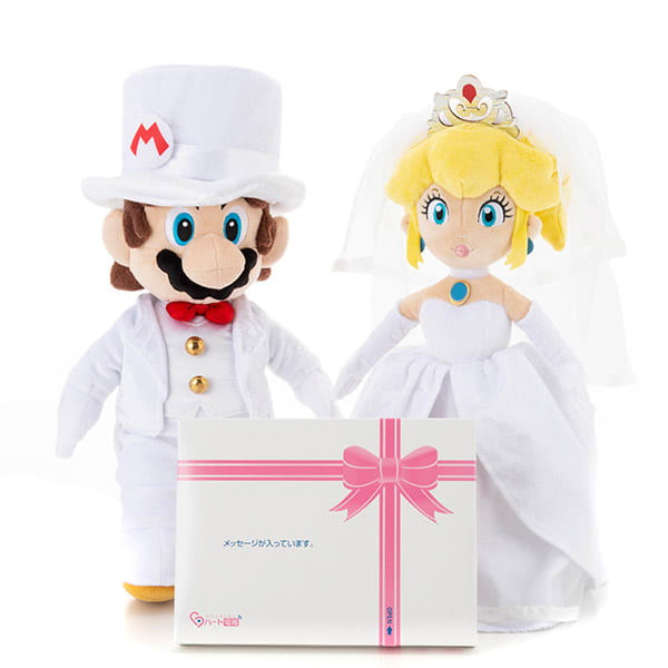 マリオ＆ピーチ姫 ウェディングぬいぐるみ