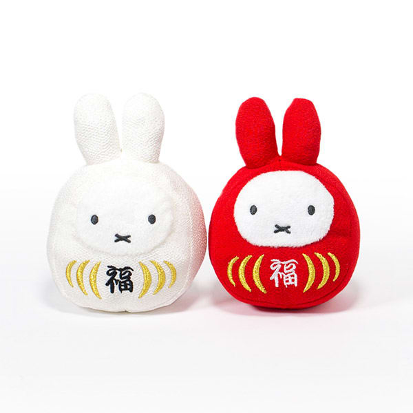 ミッフィー 福だるま紅白セット