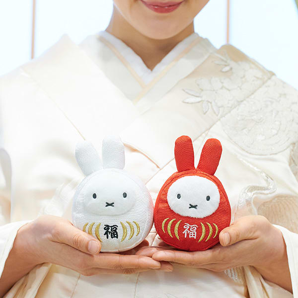 ミッフィー 福だるま紅白セット