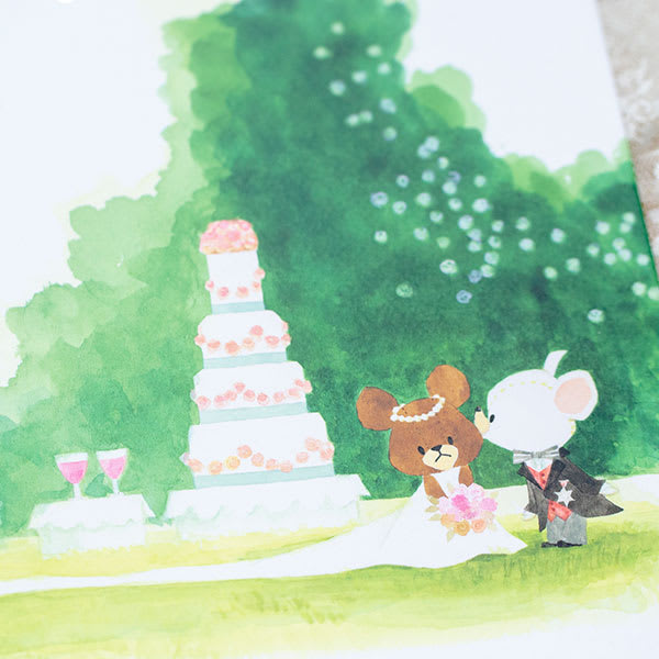 くまのがっこう電報 ハッピーウェディング