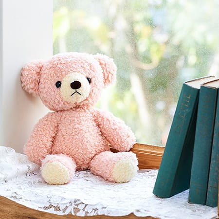 【日本製】クマのフカフカ(M)ローズ