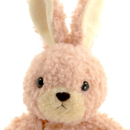 【日本製】ウサギのフカフカ(S)ローズ