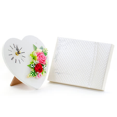 ハート型フラット時計