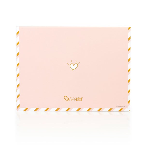 やさしいサーモンピンクの電報台紙です。