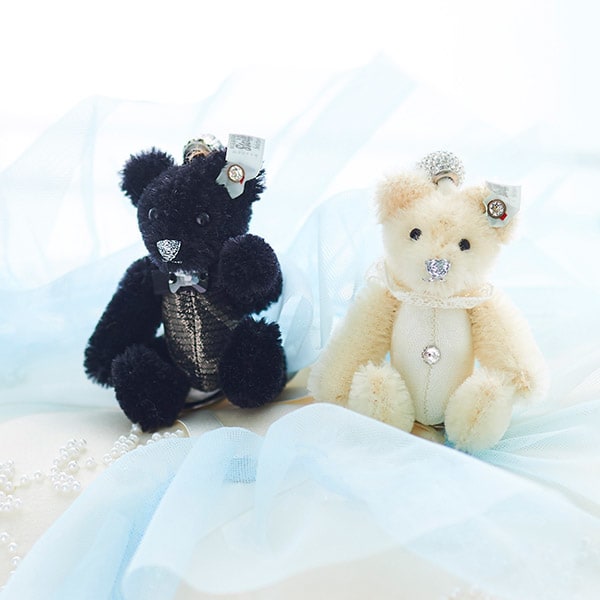 ブライドとグルームのテディベアのペアセット