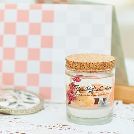 フレグランスジェルLEDライト（日本）＋ハート電報ICHIMATSU