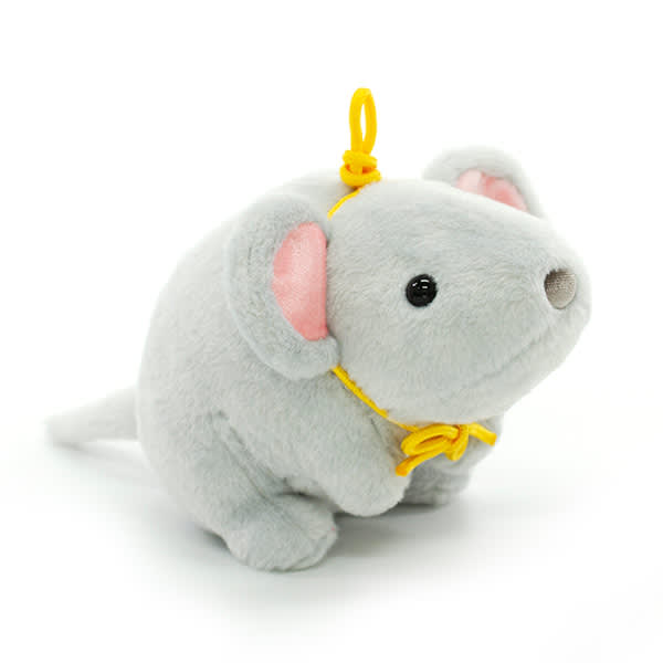 干支ぬいぐるみ ねず鈴(グレー)