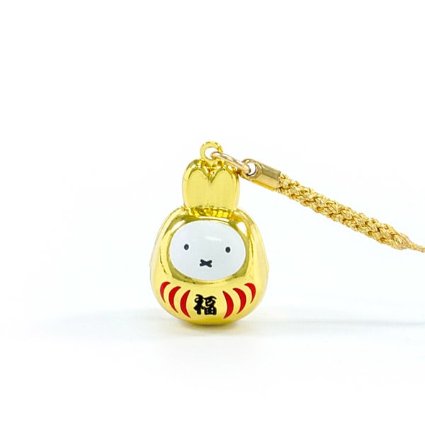 ミッフィー 福だるま根付け鈴（金）