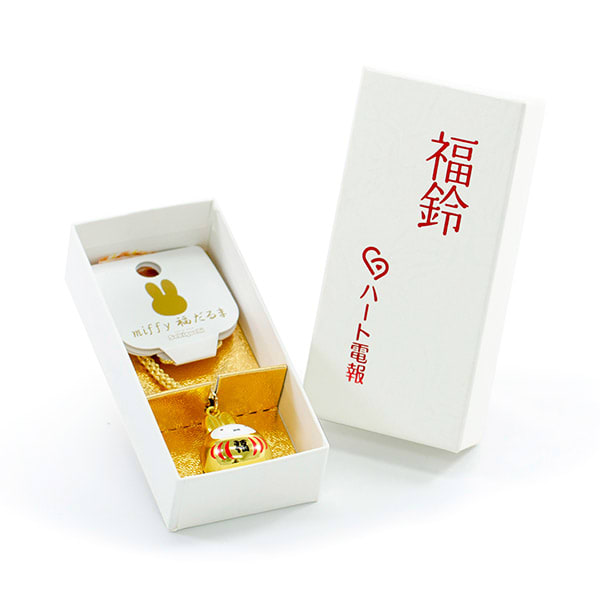 ミッフィー 福だるま根付け鈴（金）