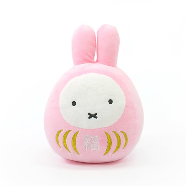 ミッフィー 福だるまぬいぐるみ（さくら色）