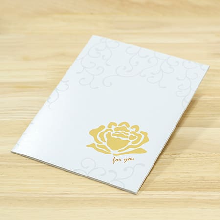 上品な光沢を持つ電報台紙