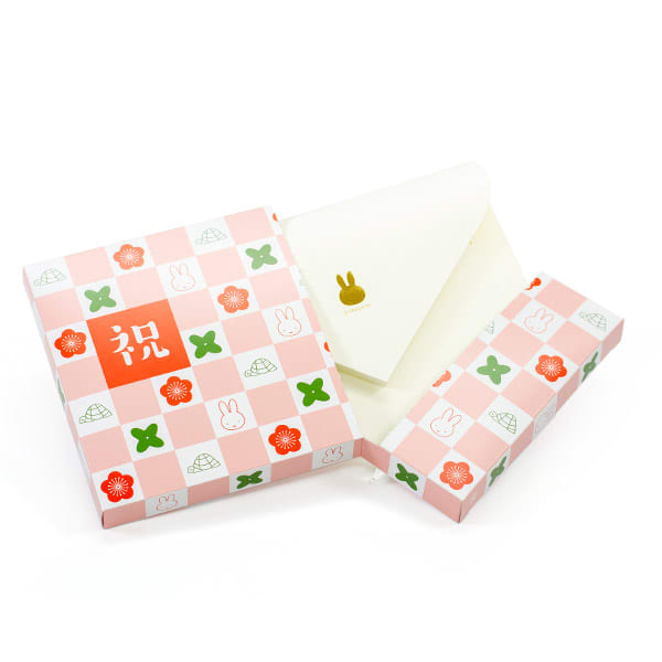 ミッフィーHAPPYBOX電報 市松