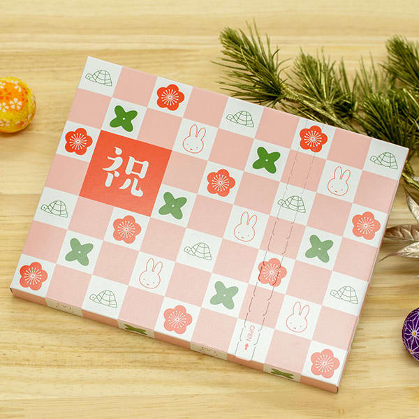 ミッフィーHAPPYBOX電報 市松