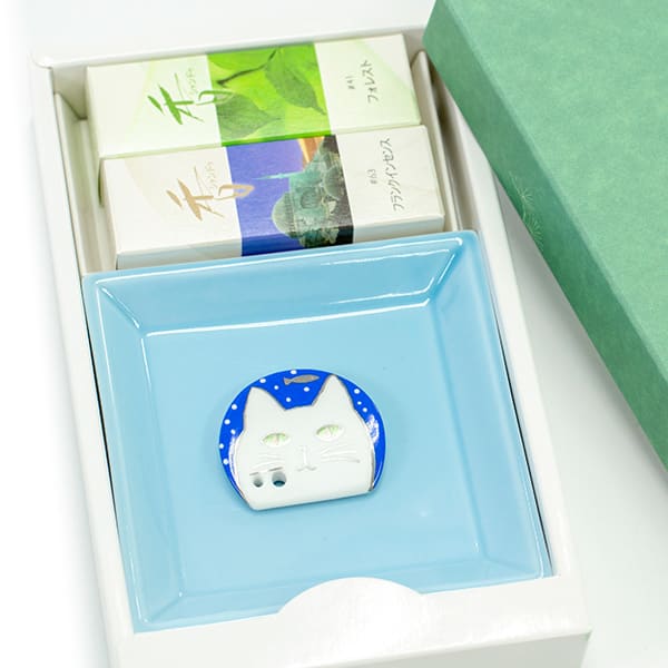 【松栄堂】お香セット(ウッディ)＋ハート電報ICHIMATSU