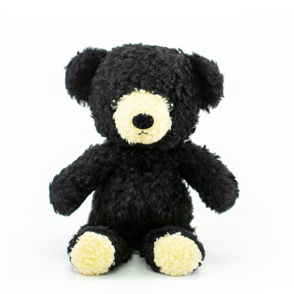 【日本製】クマのフカフカ(S)ブラック＋ドキドキHAPPYBOX電報