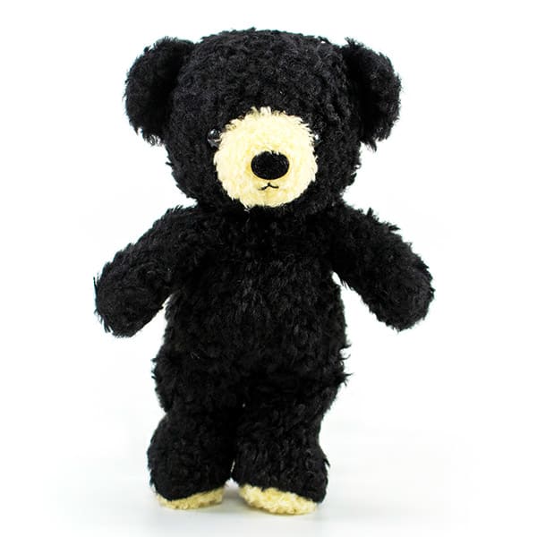 【日本製】クマのフカフカ(S)ブラック＋ドキドキHAPPYBOX電報