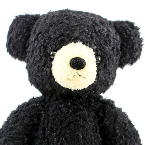 【日本製】クマのフカフカ(M)ブラック＋ドキドキHAPPYBOX電報