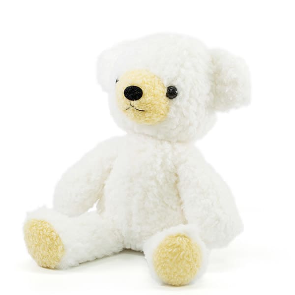 【日本製】クマのフカフカ(M)ユニコーン ホワイト＋ドキドキHAPPYBOX電報